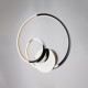 Applique moderna da parete con struttura in alluminio e diffusore a LED