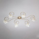 Illuminazione da soffitto grande dalle linee classiche diffusori in vetro