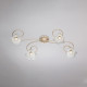 Illuminazione da soffitto media dalle linee classiche diffusori in vetro