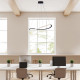 Lampada a sospensione a LED con struttura in alluminio e diffusor in acrilico