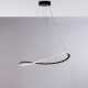 Lampada a sospensione a LED con struttura in alluminio e diffusor in acrilico