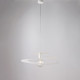 Lampada a sospensione moderna con struttura e diffusore in metallo