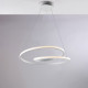 Lampada a sospensione moderna con struttura in alluminio e diffusore a LED