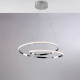 Lampada a sospensione moderna con struttura in alluminio e diffusore a LED