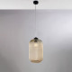 Lampada a sospensione moderna con struttura in metallo e diffusore in vetro