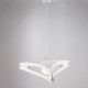 Lampada a sospensione moderno con struttura e diffusore in metallo laccato
