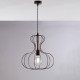 Lampada a sospensione singola con struttura in metallo dalle linee moderne