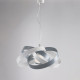 Lampada a sospensione singola con struttura in metallo dalle linee moderne