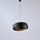 Lampada a sospensione singola dalle linee moderne con struttura in metallo