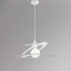 Lampada a sospensione singola dalle linee moderne con struttura in metallo