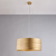 Lampada a sospensione singola dalle linee moderne con struttura in metallo