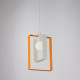 Lampada a sospensione singola struttura in metallo dalle linee moderne