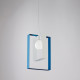 Lampada a sospensione singola struttura in metallo dalle linee moderne