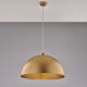 Lampada a sospensione struttura e paralume grande in metallo dal design moderno
