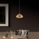 Lampada a sospensione struttura e paralume medio in metallo dal design moderno