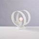 Lampada da comodino con struttura moderna in metallo