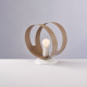 Lampada da comodino con struttura moderna in metallo
