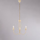 Lampadario piccolo dalle linee classiche con struttura in metallo