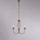 Lampadario piccolo dalle linee classiche con struttura in metallo