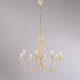 Lampadario grande dalle linee classiche con struttura in metallo