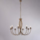 Lampadario grande dalle linee classiche con struttura in metallo