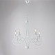Lampadario medio con struttura in metallo dalle linee classiche