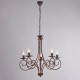 Lampadario medio con struttura in metallo dalle linee classiche