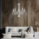 Lampadario medio con struttura in metallo dalle linee classiche