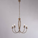 Lampadario medio dalle linee classiche con struttura in metallo