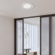Plafoniera a LED con struttura in metallo laccato e diffusore in acrilico