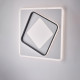 Plafoniera a LED moderna con struttura in alluminio e diffusore in acrilico
