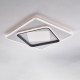 Plafoniera a LED moderna con struttura in alluminio e diffusore in acrilico