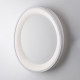Plafoniera circolare moderna con struttura in alluminio e diffusore a LED