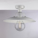 Plafoniera da soffitto con struttura in metallo dalle linee classiche/rustiche