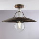 Plafoniera da soffitto con struttura in metallo dalle linee classiche/rustiche