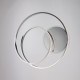 Plafoniera moderna con struttura in alluminio e diffusore a LED
