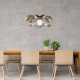 Sospensione con struttura in metallo dal design moderno regolabile in altezza