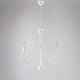 Lampadario piccolo con struttura in metallo dalle linee classiche