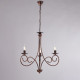Lampadario piccolo con struttura in metallo dalle linee classiche
