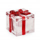 Scatola in vetro con forma di pacchetto regalo