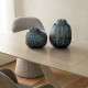 Vaso alto decorativo in vetro
