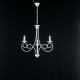 Lampadario piccolo con struttura in metallo dalle linee classiche