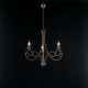 Lampadario piccolo con struttura in metallo dalle linee classiche