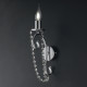 Applique a parete classica ed elegante in metallo con strass in cristallo
