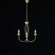 Lampadario piccolo dalle linee classiche con struttura in metallo