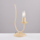 Lampada da tavolo dalle linee classiche con struttura in metallo