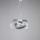 Lampada a sospensione singola con struttura in metallo dalle linee moderne