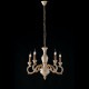 Lampadario in stile classico in legno 5 luci