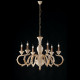 Lampadario in legno in stile classico 6 luci