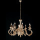 Lampadario in stile classico in legno 8 luci